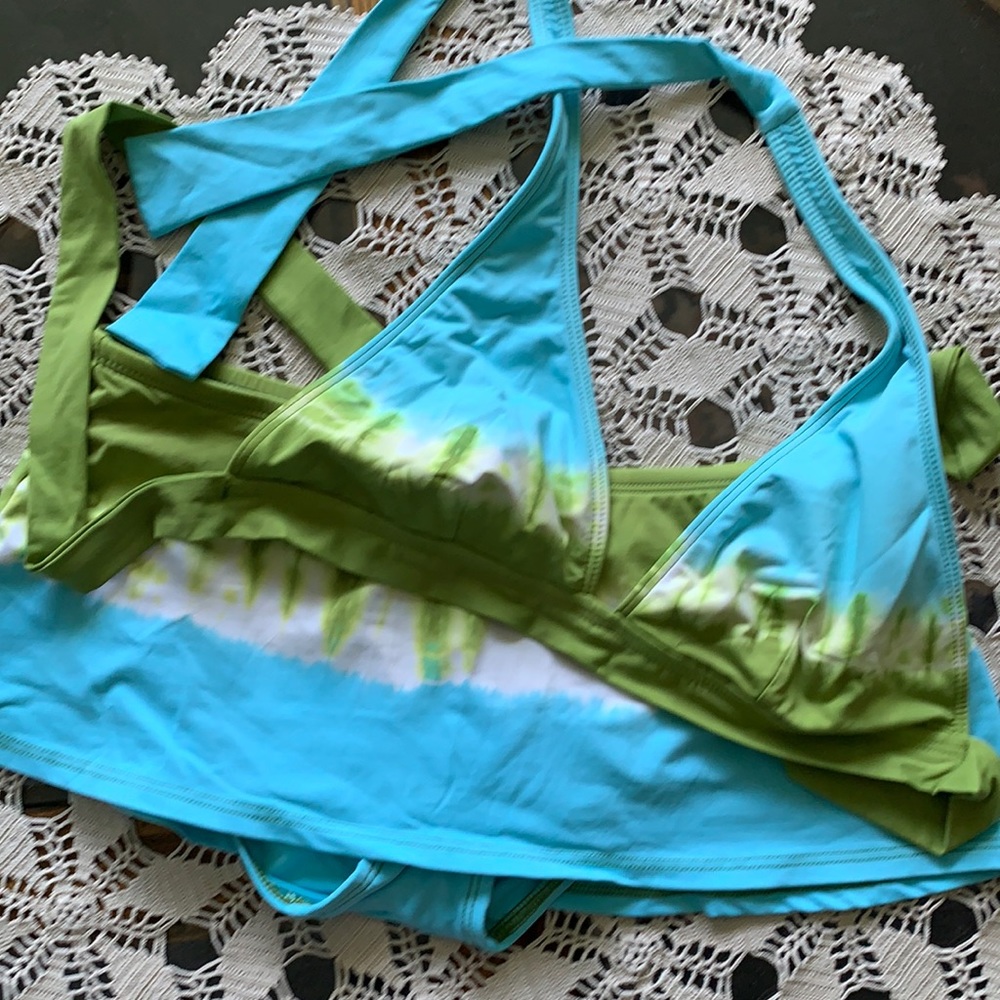 Cute “Tie Dyed” Two Piece Swimsuit